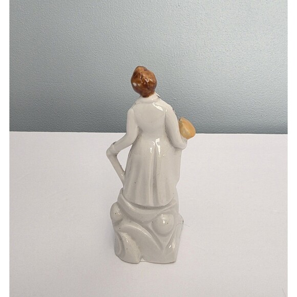 Antique Vintage Hand Painted Victorian Colonial Gentleman Made In Japan 5 Inches - Picture 10 of 10